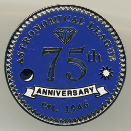 AL 75th Anniversary Commemorative Lapel Pin - Click Image to Close
